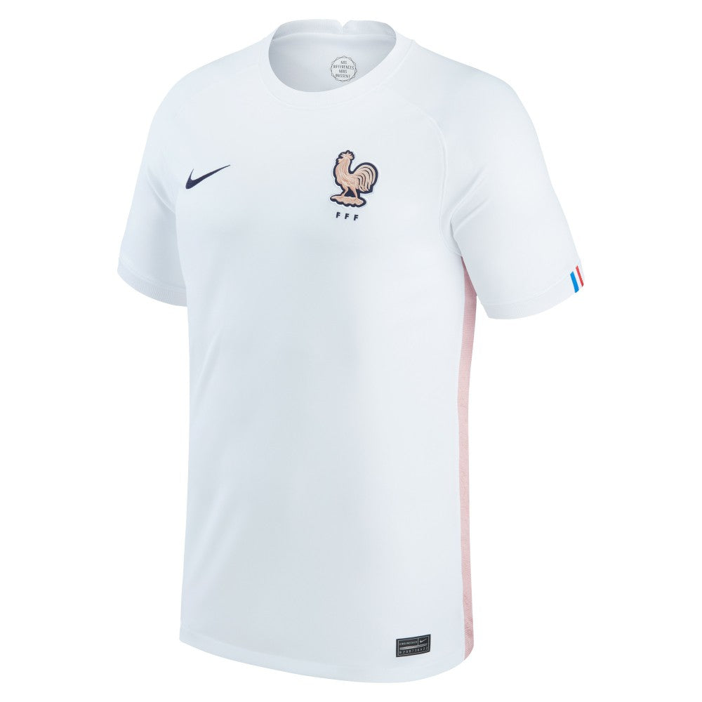 France Women's National Team 2022/23 Away Replica Blank Jersey - Nike White