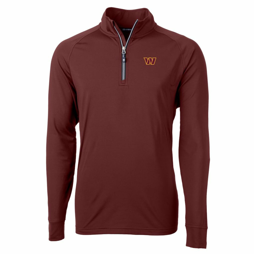 Cutter & Buck Adapt Eco Stretch Quarter-Zip Pullover Jacket - Washington Commanders