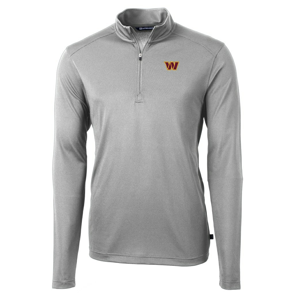 Cutter & Buck Virtue Eco Pique Half-Zip Pullover Jacket - Washington Commanders
