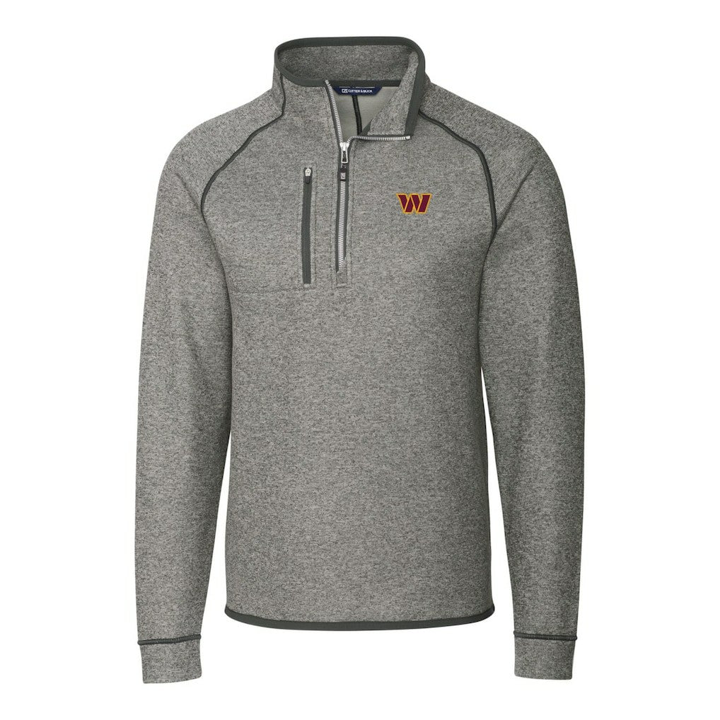 Cutter & Buck Big & Tall Mainsail Half-Zip Pullover Jacket - Washington Commanders