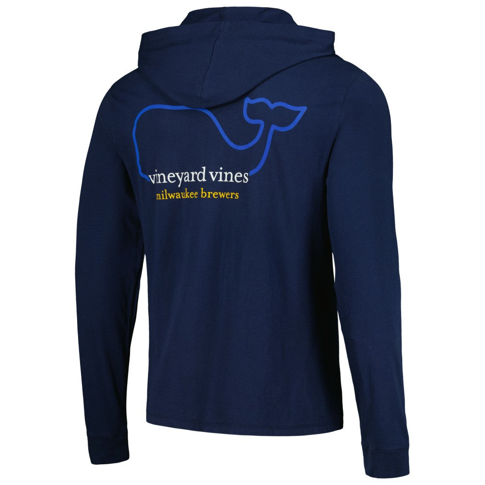 MLB Milwaukee Brewers Vineyard Vines Long Sleeve Hoodie T-Shirt