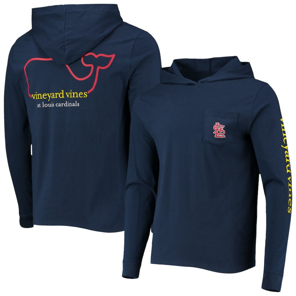 MLB St. Louis Cardinals Vineyard Vines Long Sleeve Hoodie T-Shirt