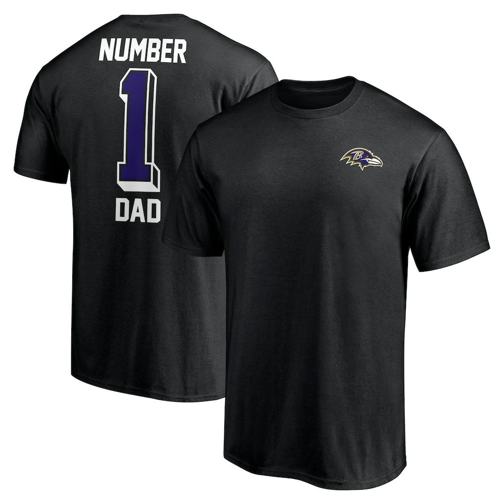 Number One Dad T-Shirt - Baltimore Ravens