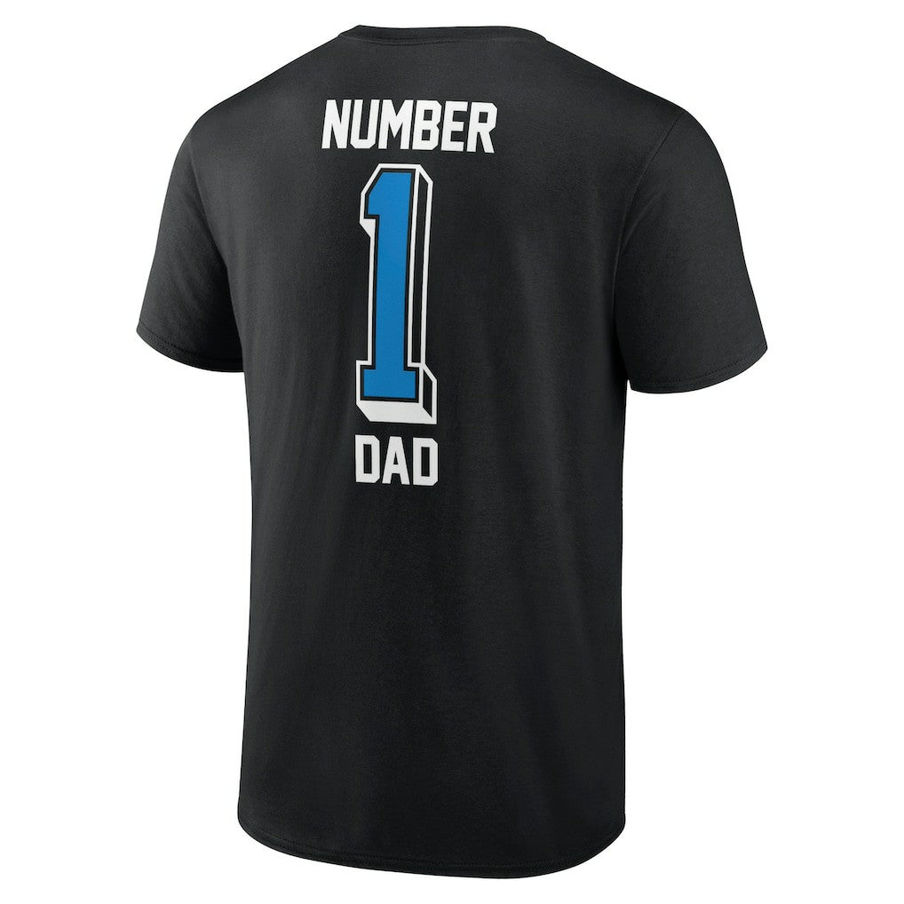 Number One Dad T-Shirt - Carolina Panthers