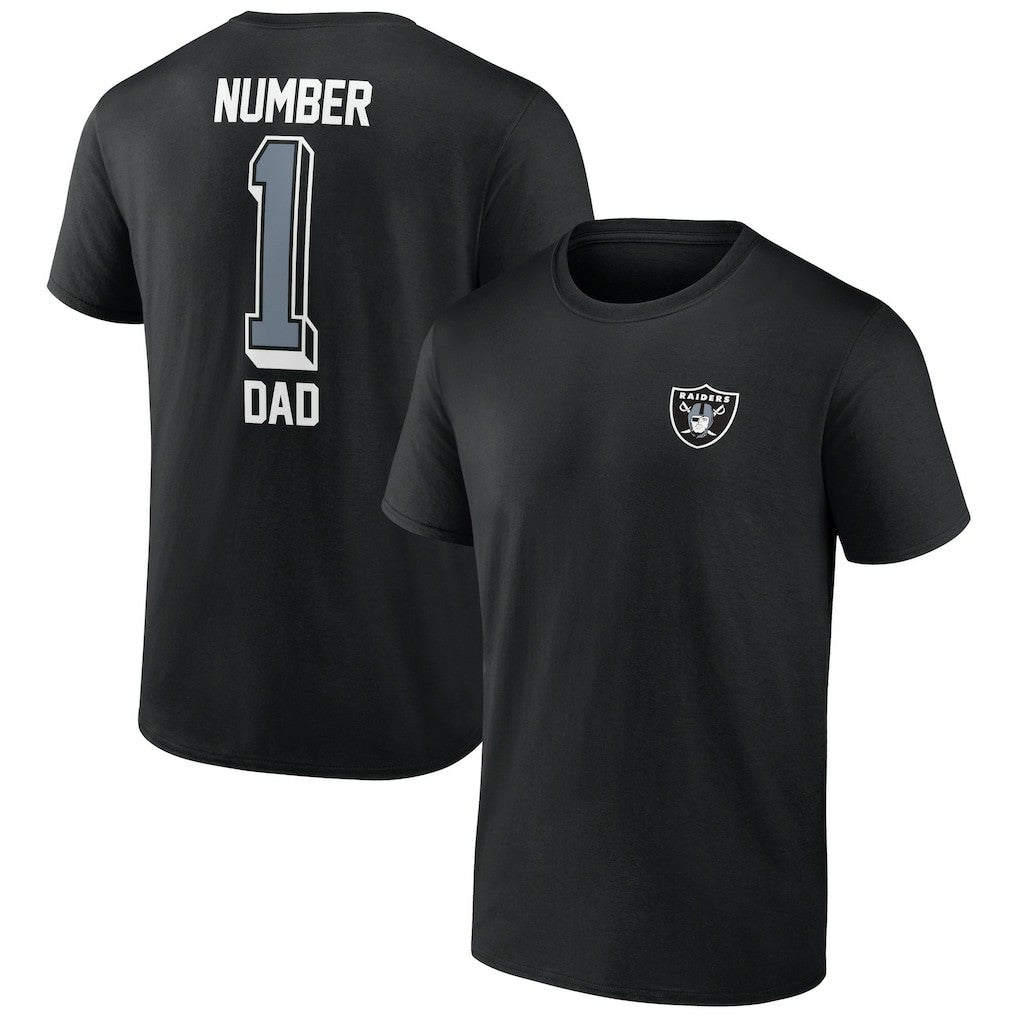 Number One Dad T-Shirt - Las Vegas Raiders