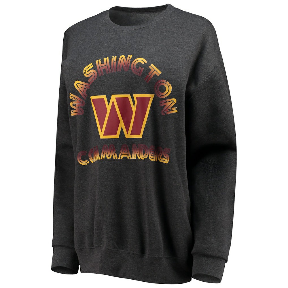WEAR by Erin Andrews Women's Oversized Fleece Pullover Sweatshirt - Washington Commanders