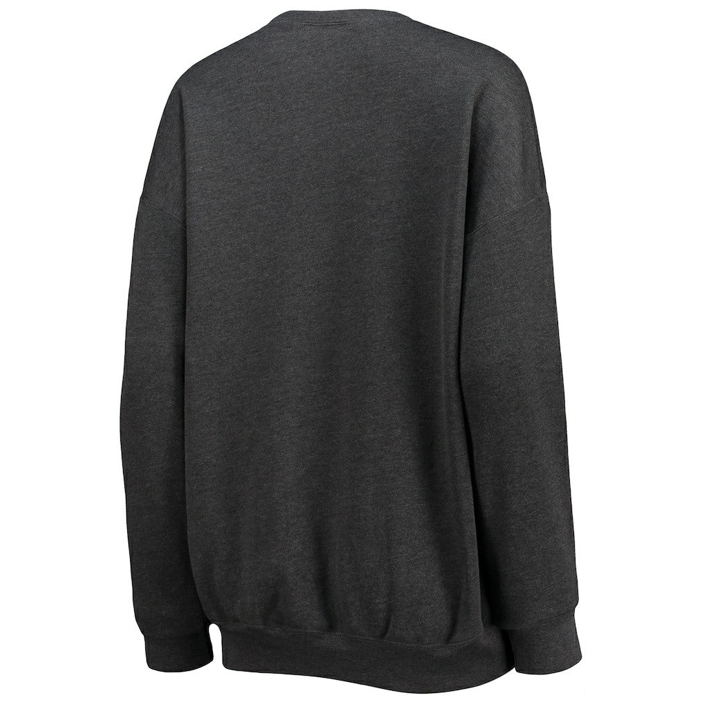 WEAR by Erin Andrews Women's Oversized Fleece Pullover Sweatshirt - Washington Commanders
