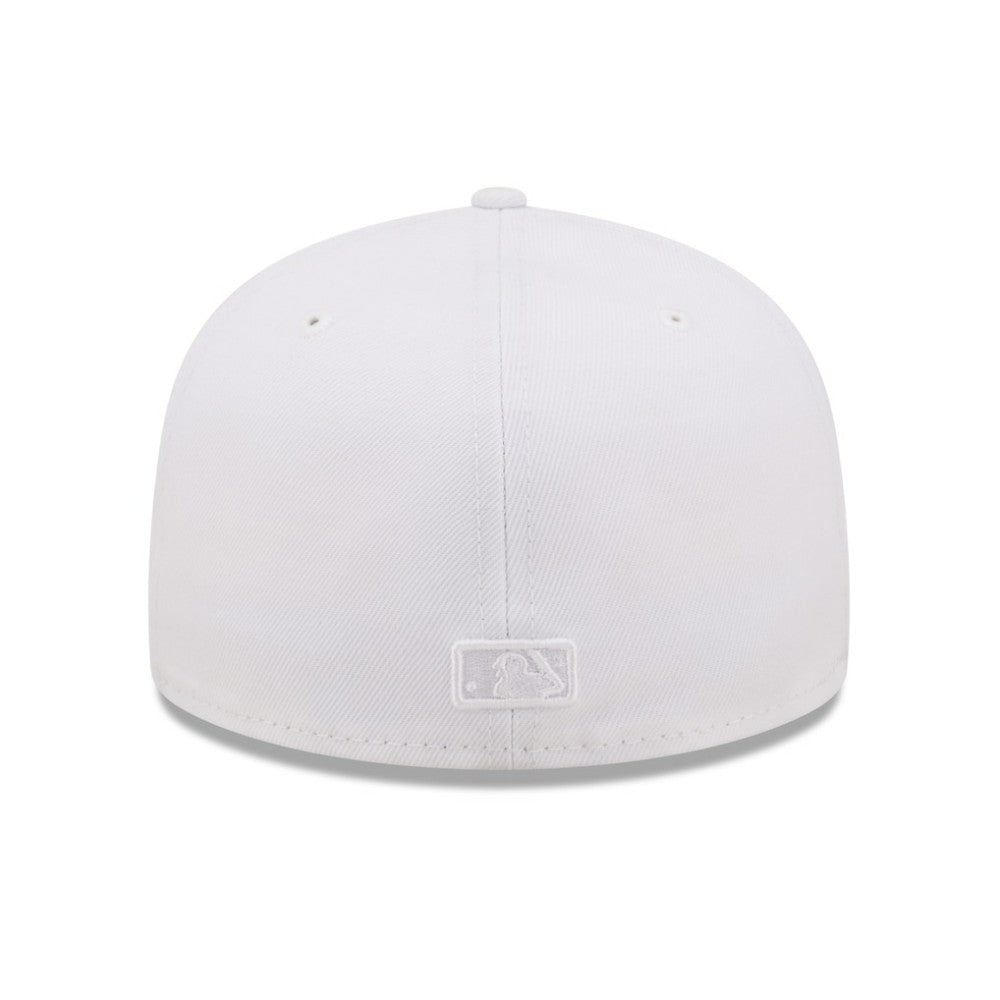 MLB Colorado Rockies New Era White on White 59FIFTY Fitted Hat