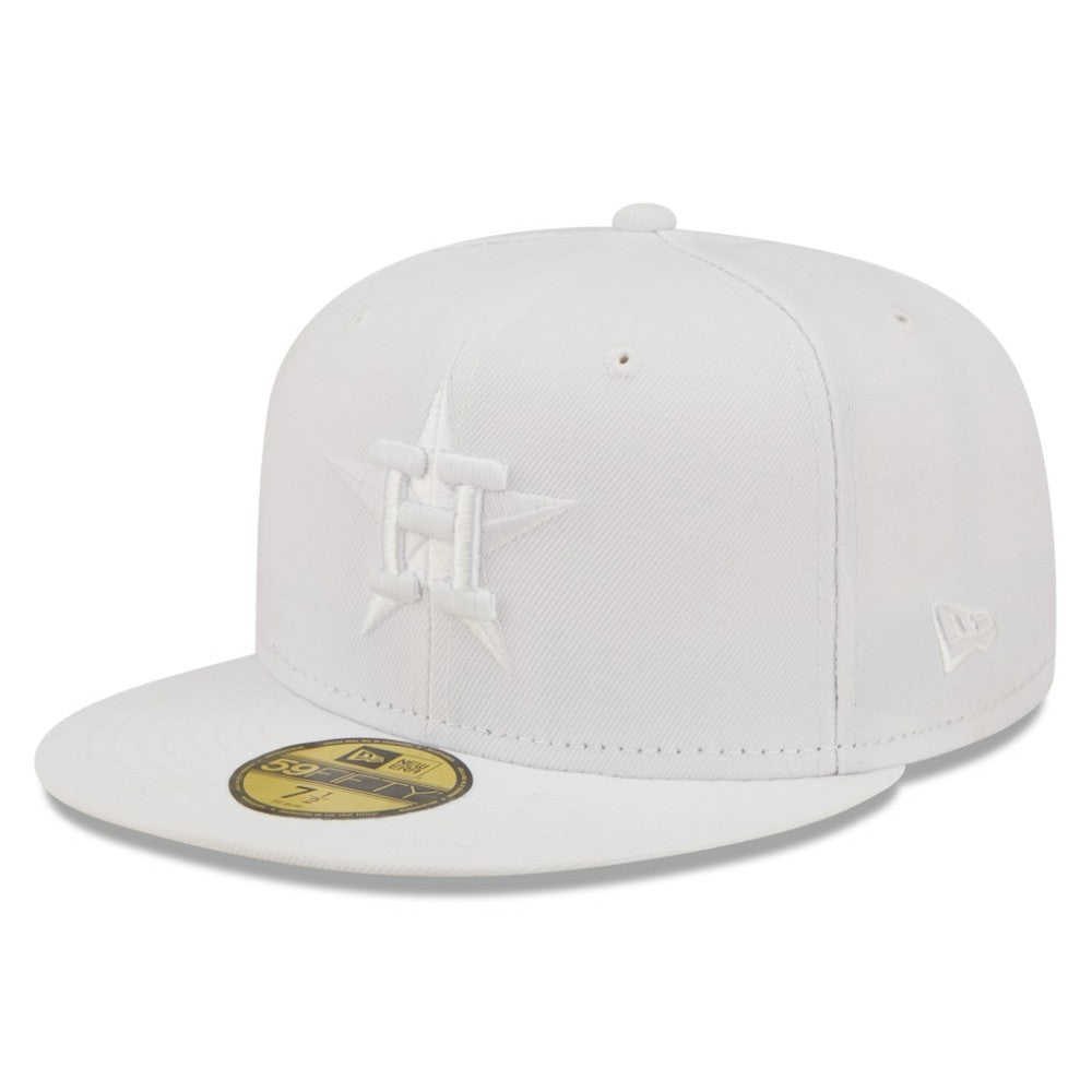 MLB Houston Astros New Era White on White 59FIFTY Fitted Hat