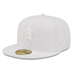 MLB Houston Astros New Era White on White 59FIFTY Fitted Hat