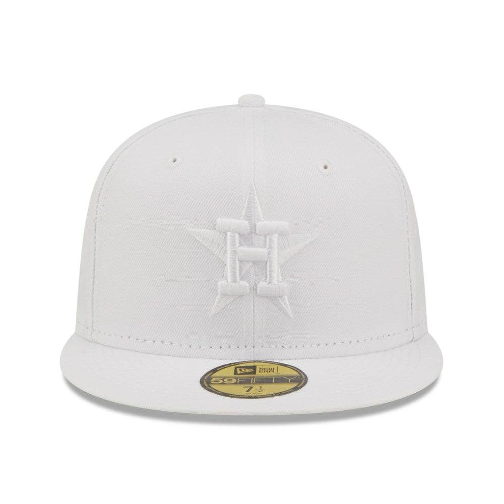 MLB Houston Astros New Era White on White 59FIFTY Fitted Hat