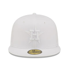 MLB Houston Astros New Era White on White 59FIFTY Fitted Hat