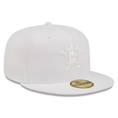 MLB Houston Astros New Era White on White 59FIFTY Fitted Hat