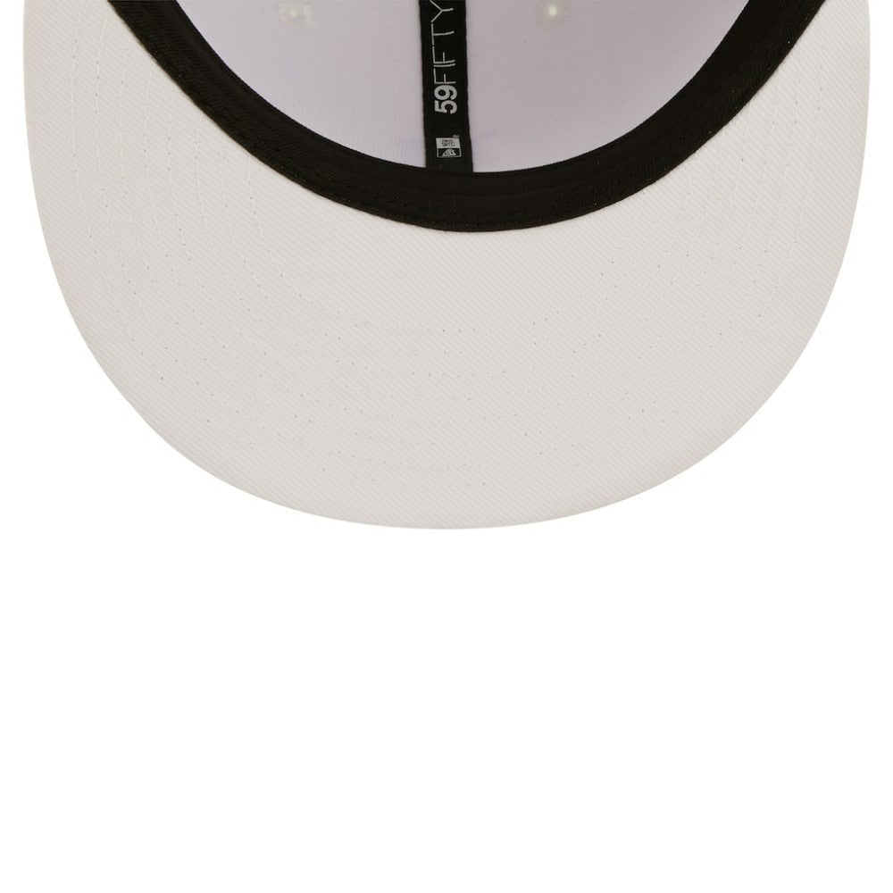 MLB Detroit Tigers New Era White on White 59FIFTY Fitted Hat