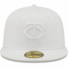 MLB Minnesota Twins New Era White on White 59FIFTY Fitted Hat