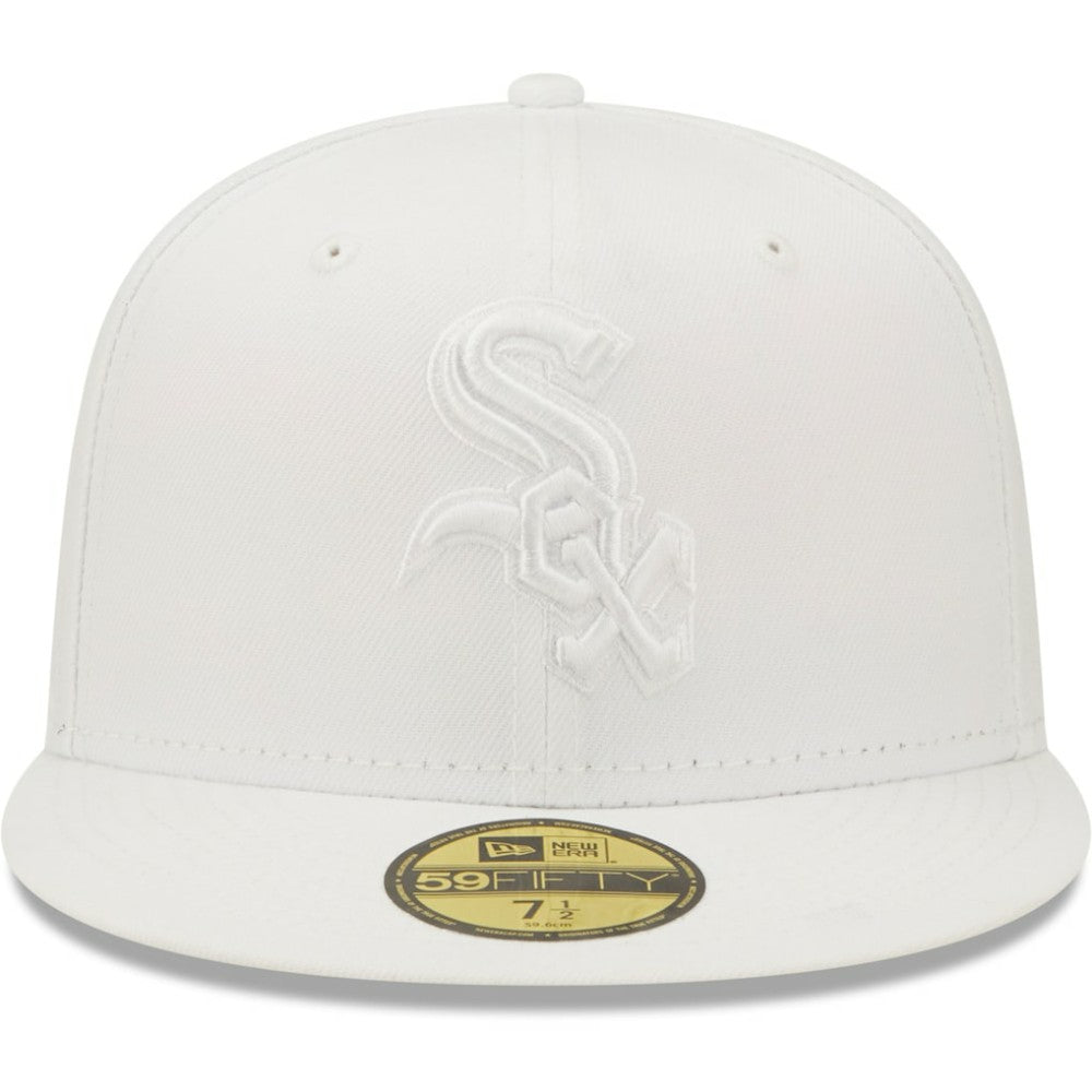 MLB Chicago White Sox New Era White on White 59FIFTY Fitted Hat