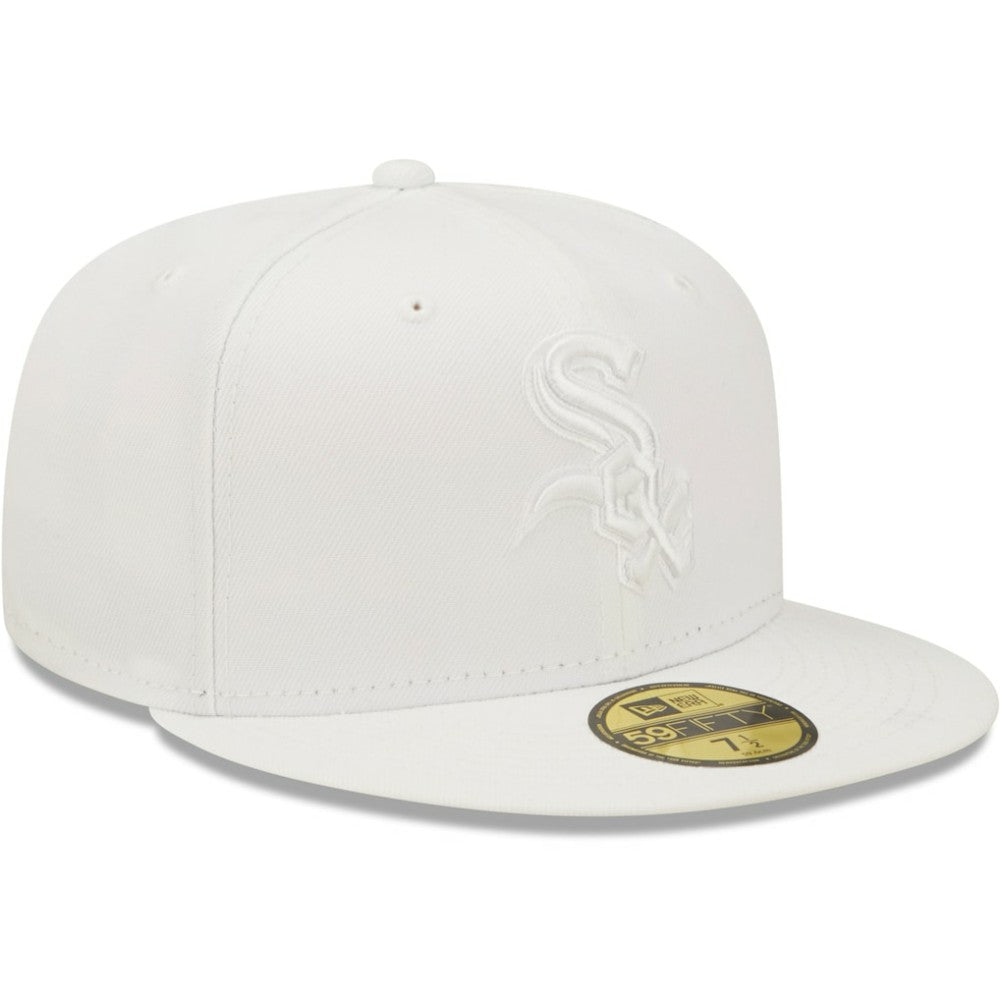 MLB Chicago White Sox New Era White on White 59FIFTY Fitted Hat