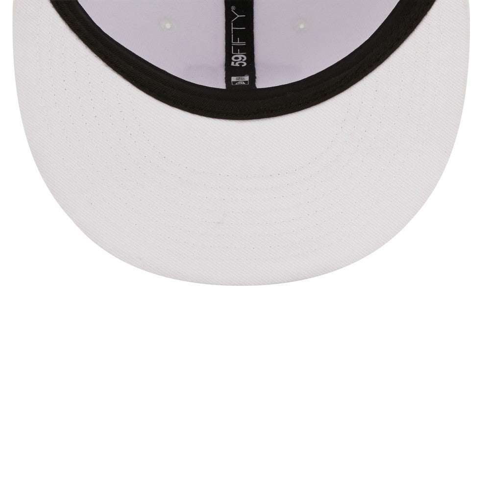 MLB Milwaukee Brewers New Era White on White 59FIFTY Fitted Hat