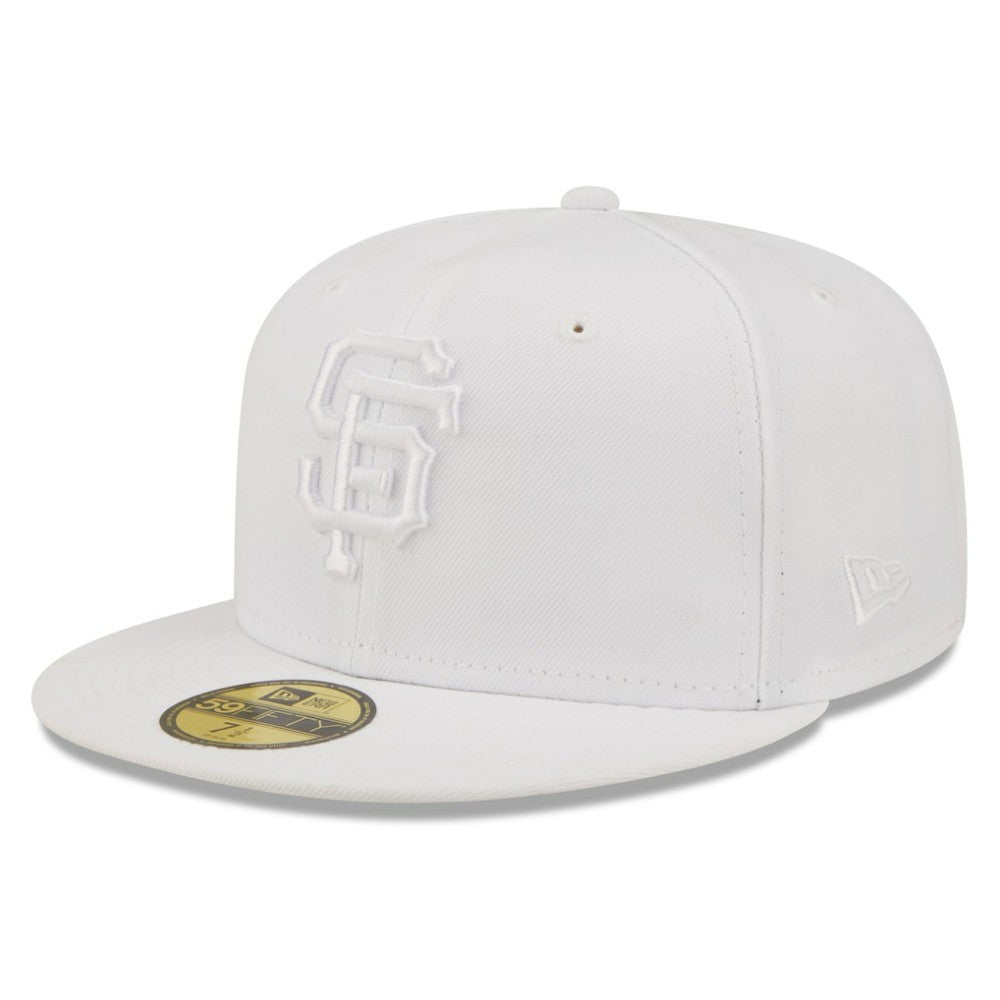 MLB San Francisco Giants New Era White on White 59FIFTY Fitted Hat