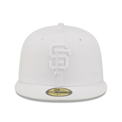 MLB San Francisco Giants New Era White on White 59FIFTY Fitted Hat