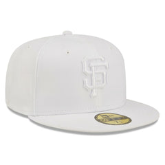 MLB San Francisco Giants New Era White on White 59FIFTY Fitted Hat