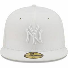 MLB New York Yankees New Era White on White 59FIFTY Fitted Hat