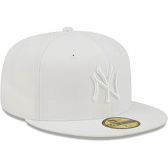 MLB New York Yankees New Era White on White 59FIFTY Fitted Hat