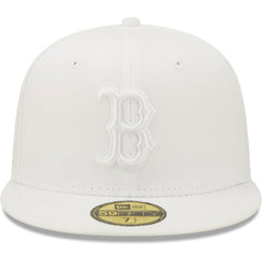 MLB Boston Red Sox New Era White on White 59FIFTY Fitted Hat