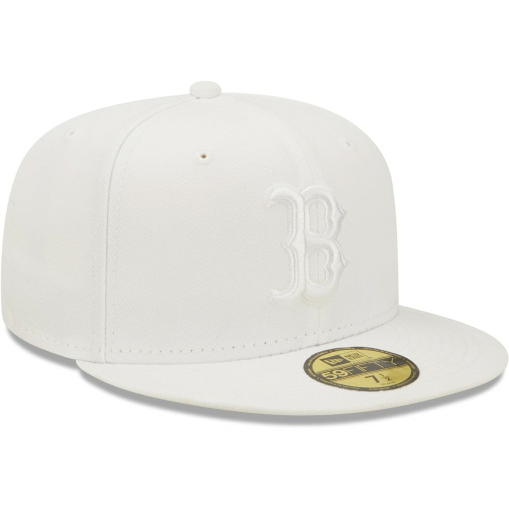 MLB Boston Red Sox New Era White on White 59FIFTY Fitted Hat