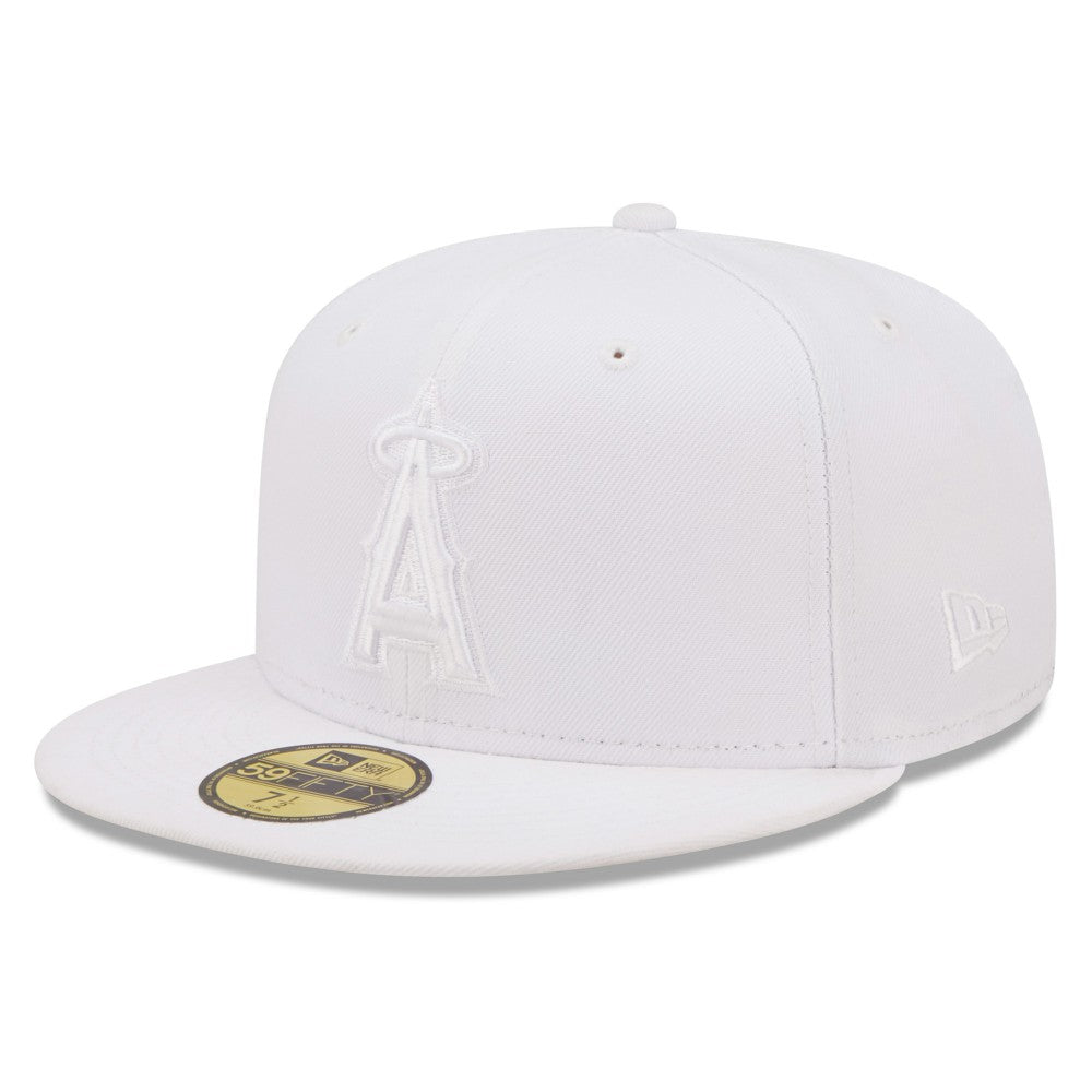 MLB Los Angeles Angels New Era White on White 59FIFTY Fitted Hat