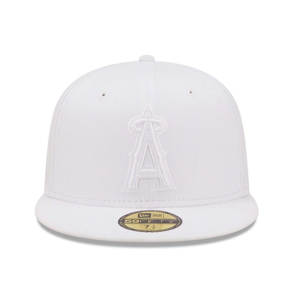 MLB Los Angeles Angels New Era White on White 59FIFTY Fitted Hat