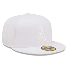 MLB Los Angeles Angels New Era White on White 59FIFTY Fitted Hat