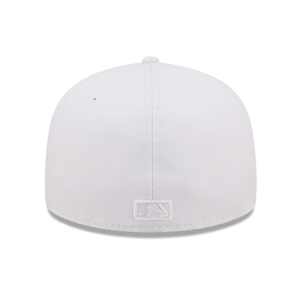 MLB San Diego Padres New Era White on White 59FIFTY Fitted Hat