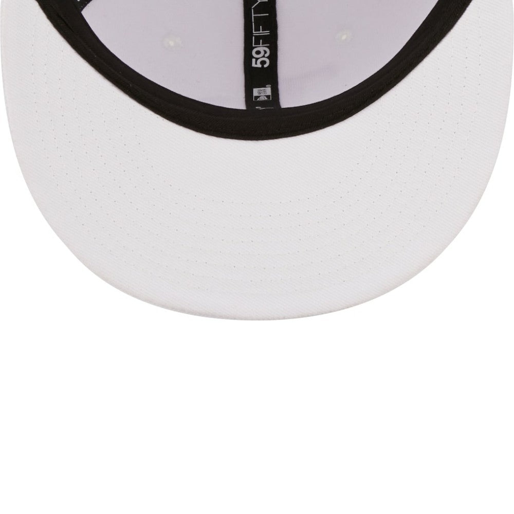 MLB Tampa Bay Rays New Era White on White 59FIFTY Fitted Hat
