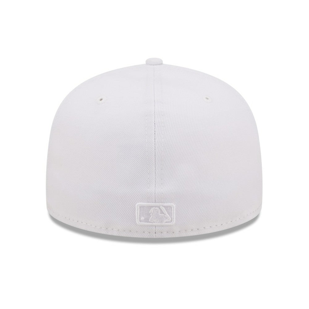 MLB Texas Rangers New Era White on White 59FIFTY Fitted Hat
