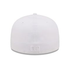MLB Texas Rangers New Era White on White 59FIFTY Fitted Hat
