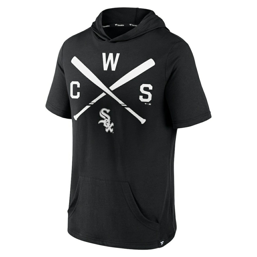 MLB Chicago White Sox Fanatics Iconic Rebel Short Sleeve Hooded Top