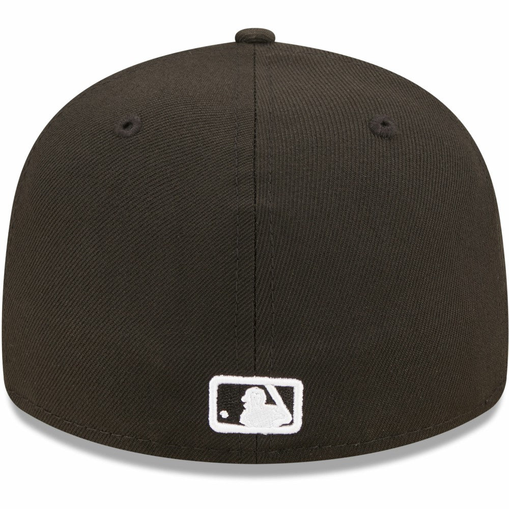 MLB Milwaukee Brewers New Era Black & White Low Profile 59FIFTY Fitted Hat
