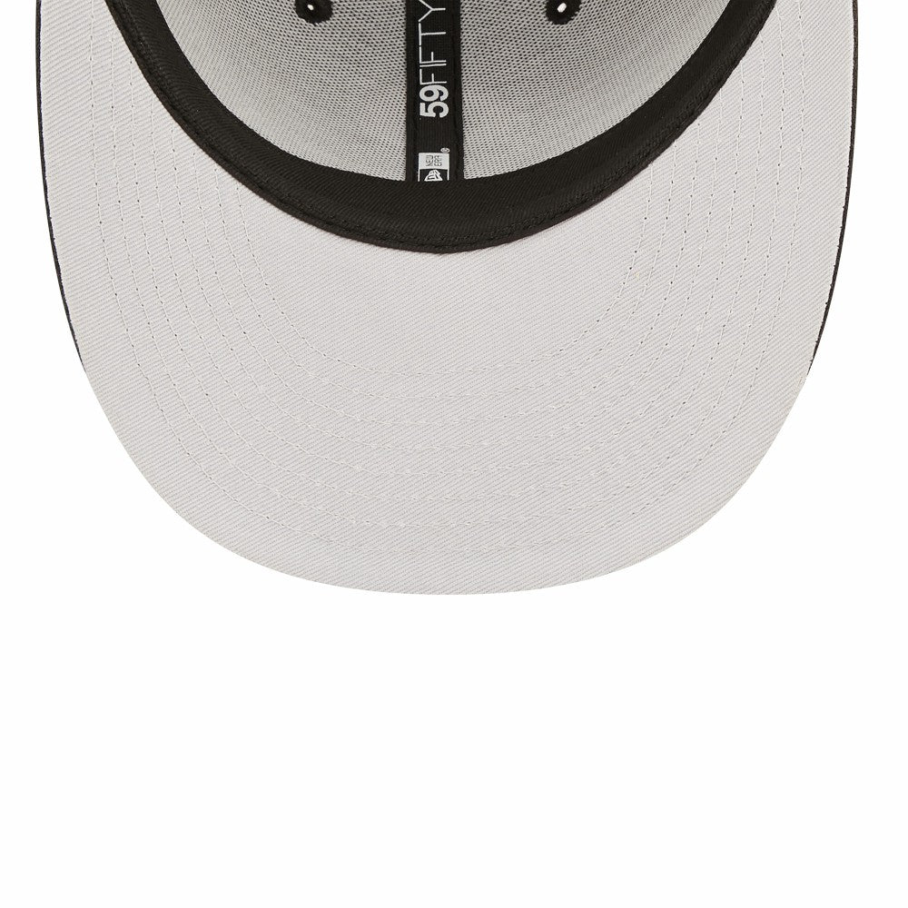 MLB Milwaukee Brewers New Era Black & White Low Profile 59FIFTY Fitted Hat