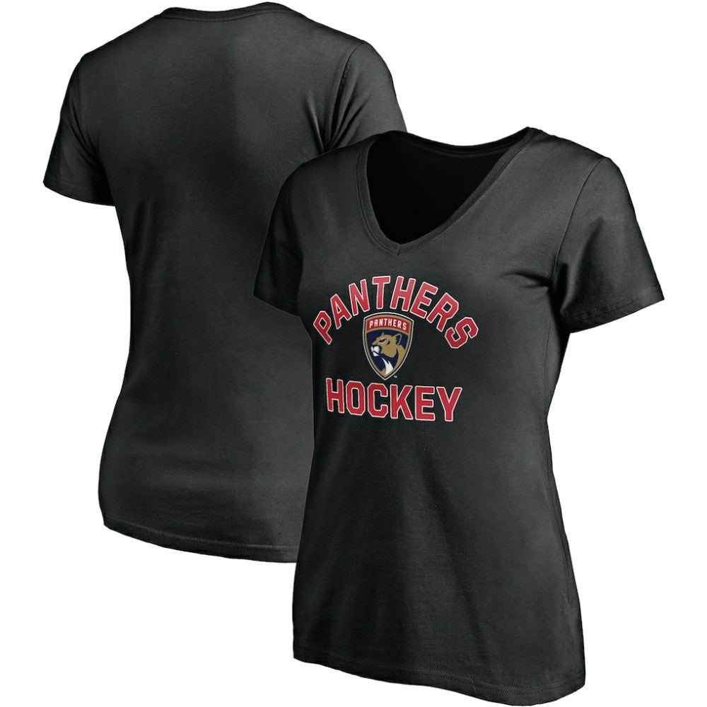 NHL Black Florida Panthers Fanatics Women' s Overtime V-Neck T-Shirt