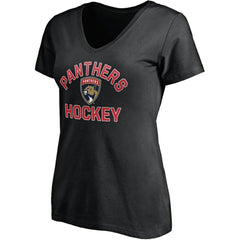 NHL Black Florida Panthers Fanatics Women' s Overtime V-Neck T-Shirt