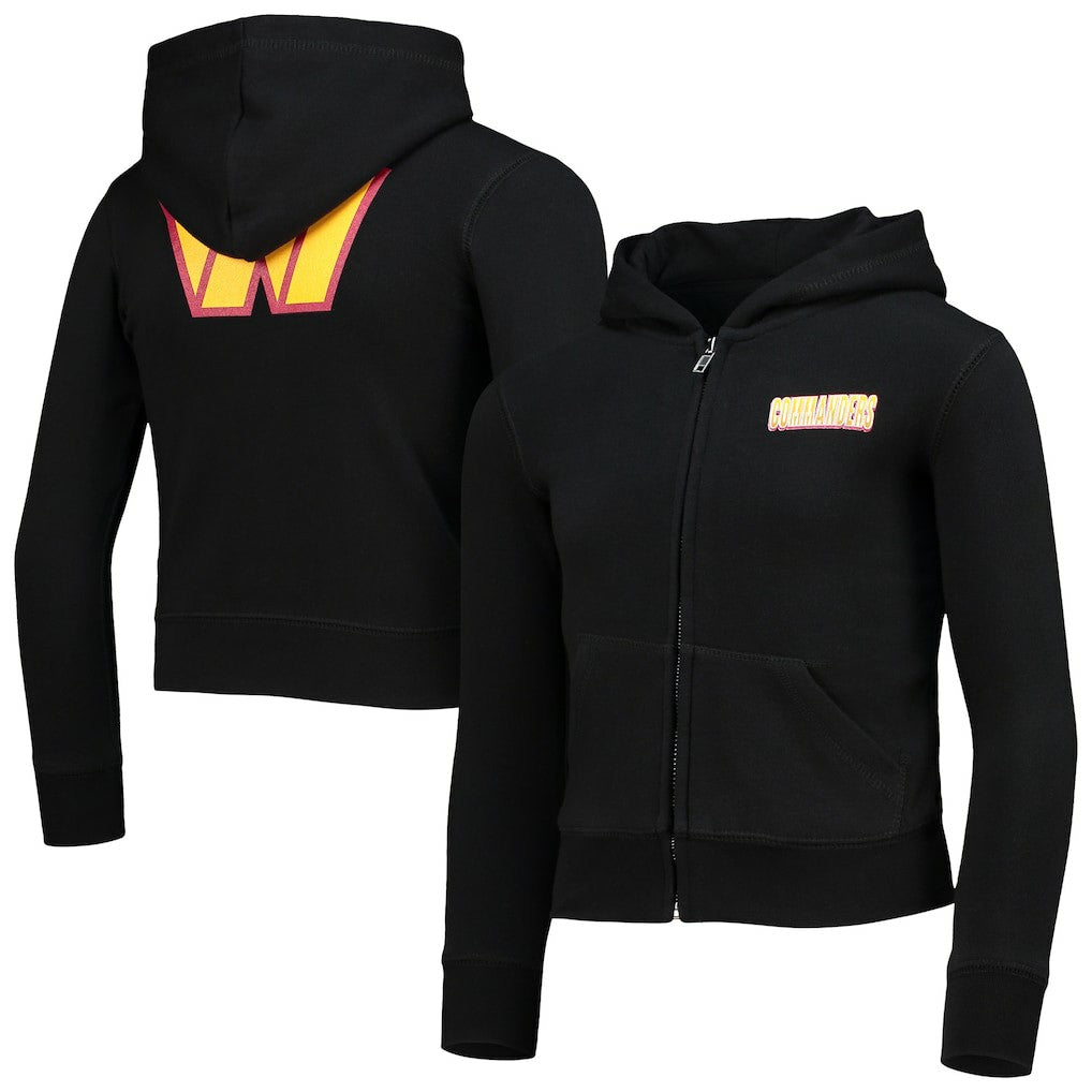 Girls Youth Full-Zip Hoodie - Washington Commanders
