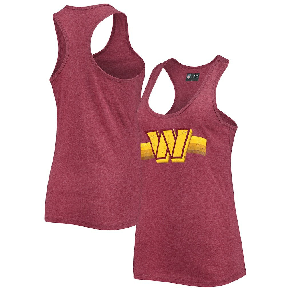 Women's Scoop Neck Racerback Tank Top - Washington Commanders