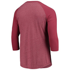 Majestic Threads Wordmark 3/4-Sleeve Raglan Tri-Blend T-Shirt - Washington Commanders