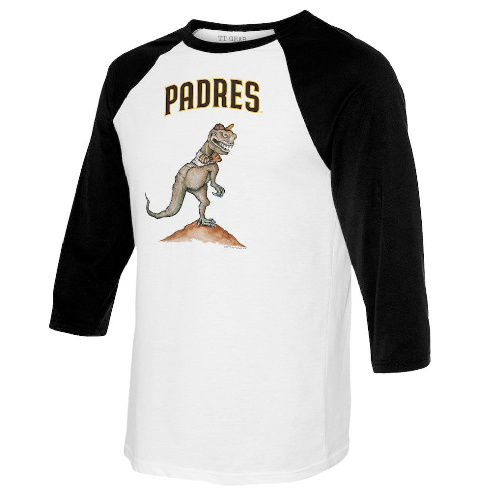 MLB San Diego Padres Tiny Turnip Youth TT Rex Raglan 3/4 Sleeve T-Shirt