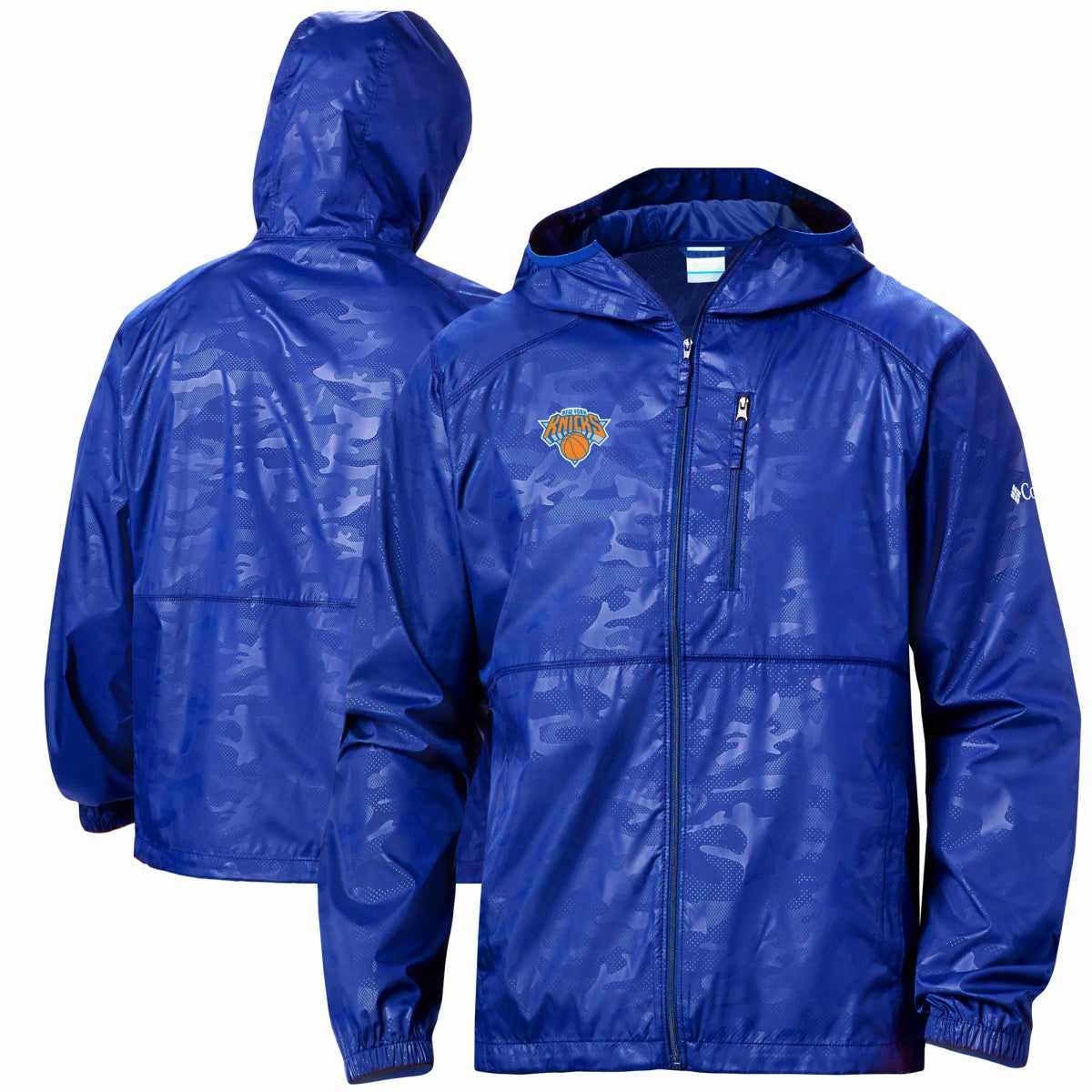 NBA New York Knicks Camo Flash Forward Full-Zip Windbreaker Jacket