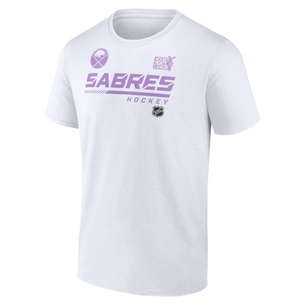 NHL White Buffalo Sabres NHL Hockey Fights Cancer T-Shirt