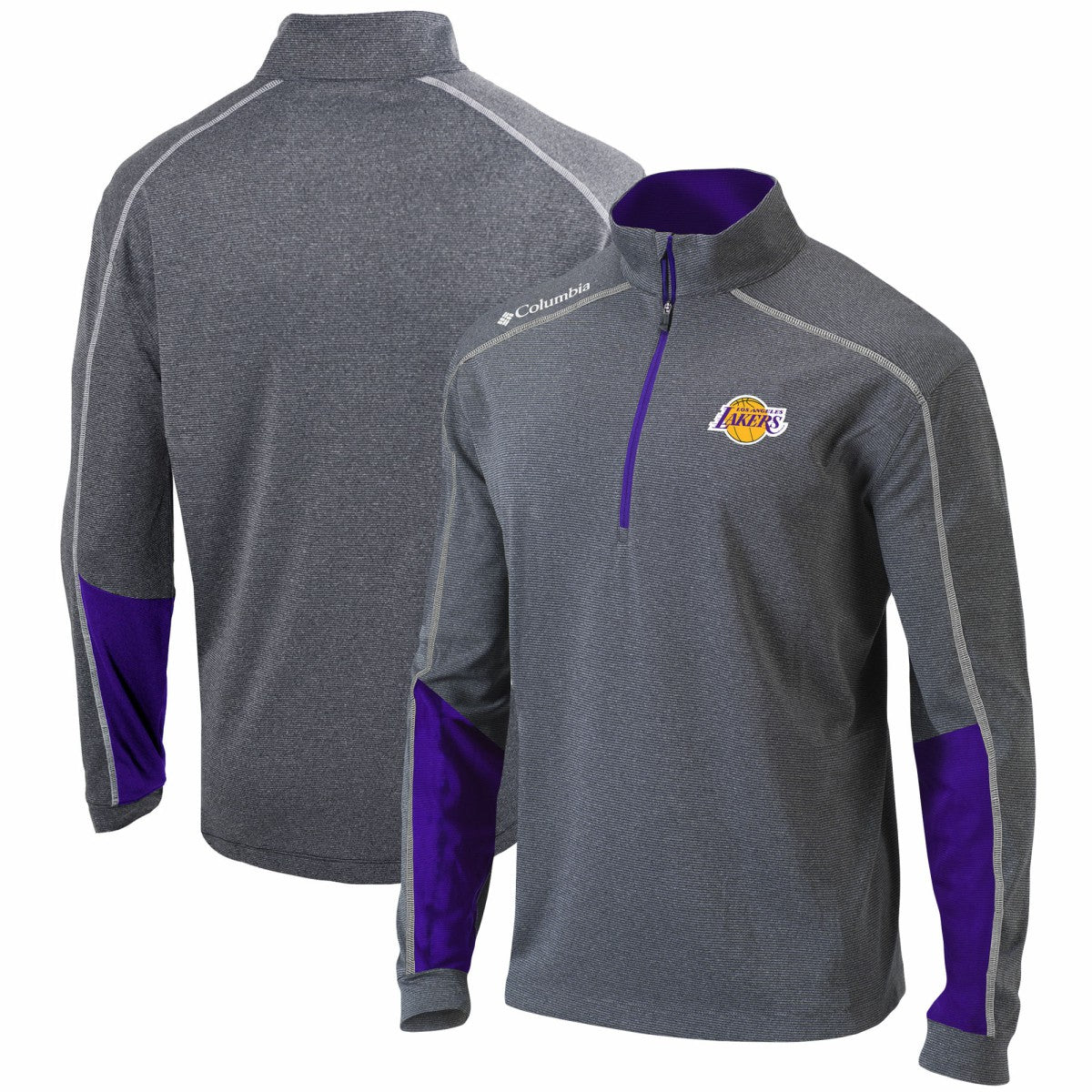 NBA Los Angeles Lakers Omni-Wick Shotgun 2.0 Quarter-Zip Pullover Top