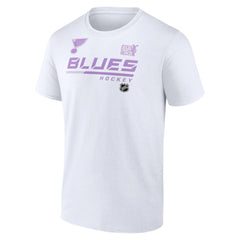 NHL White St. Louis Blues NHL Hockey Fights Cancer T-Shirt