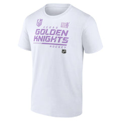 NHL White Vegas Golden Knights NHL Hockey Fights Cancer T-Shirt